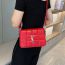 Fashion Black Pu Square Embossed Bag Messenger Bag