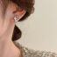 Fashion 2# Metal Diamond Four-pointed Star Stud Earrings