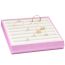 Fashion 16 Bit Double Ring Plate Pu Square Jewelry Display Stand