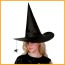 Fashion Purple Pleated Witch Hat Fabric Spider Witch Hat