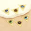 Fashion 3# Gold Plated Copper Triangular Eye Pendant