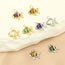 Fashion 7# Gold-plated Copper With Zirconia Goldfish Pendant