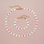 Fashion D. Colorful Rice Bead Beaded Star Bracelet Necklace Set