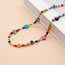 Fashion Color Colorful Beads Beaded Heart Flower Tai Chi Necklace