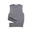 Fashion Grey Blended Knit Cutout Tank Top