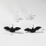 Fashion 1# Acrylic Bat Ghost Stud Earring Set