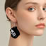 Fashion 2# Acrylic Geometric Grim Reaper Earrings