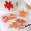 Fashion C Orange Flowers Acrylic Flower Clip
