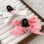 Fashion A White Fabric Bow Flower Clip