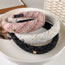 Fashion C Black Color Wool-knit Metal Standard Wide-brimmed Headband