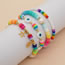 Fashion 4# Multicolored Clay Beaded Pearl Bracelet