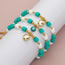 Fashion 3# Color-block Polymer Clay Beaded Beaded Tag Bracelet