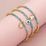Fashion 3# Semi-precious Copper Bead Beaded Eye Bracelet