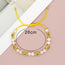 Fashion Gold Pearl Smiley Beaded Bracelet