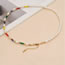 Fashion 2# Pearl Copper Bead Colorful Rice Bead Beaded Necklace