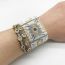 Fashion 3# Beaded Round Diamond Bracelet