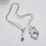 Fashion Silver Alloy Geometric Ot Buckle Multilayer Necklace