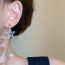 Fashion Silver (real Gold Plating) Geometric Diamond Hollow Pentagram Pearl Tassel Earrings