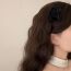 Fashion Headband - Black Flowers Fabric Flower Headband