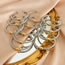 Fashion Deep Purple Zirconia Bracelet Titanium Steel Diamond Thread Cuff Bracelet