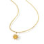 Fashion Gold Titanium Steel Sunflower Necklace