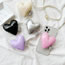 Fashion Leather-pink Leather Three-dimensional Love Mobile Phone Airbag Holder