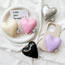Fashion Leather-purple Leather Three-dimensional Love Mobile Phone Airbag Holder