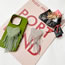 Fashion Green Love Rhinestone Tassel Mobile Phone Airbag Holder