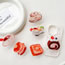 Fashion Strawberry Swiss Roll Plastic Simulation Coffee Cake Mobile Phone Airbag Holder