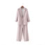 Fashion Pink Suit Cotton Lapel Blazer