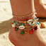 Fashion #1 Alloy Starfish Shell Cord Anklet