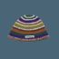 Fashion Color Striped Hat Bag - Color Striped Basin Hat Color Striped Knit Beanie Hat