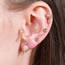 Fashion 26# Copper And Diamond Geometric Piercing Stud Earrings