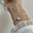 Fashion Silver Copper And Diamond Pentagram Pearl Bracelet