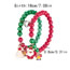 Fashion Santa Claus A Pair Of Round Beaded Beaded Oil Santa Claus Christmas Tree Bell Magnetic Suction Love Bracelet