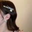 Fashion Headband - Silver Leather Inlaid Square Diamond Headband