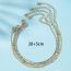 Fashion Gold Alloy Multi-layer Chain Anklet Set