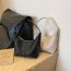 Fashion Black Pu Rhombic Large-capacity Handbag
