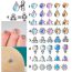 Fashion #7-op38 Stainless Steel Geometric Circular Puncture Clavicle Nail
