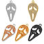 Fashion Golden Orange Diamond Ghost Brass And Diamond Openwork Grimace Skull Ghost Pendant