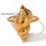 Fashion Gold Stainless Steel Conch Ring