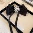 Fashion Grab Clip - Black Bow Alloy Diamond Bow Knot Clip