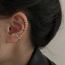 Fashion Silver Metal Geometric Ear Clip Set