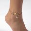 Fashion Gold Alloy Shell Pearl Anklet Set