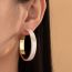Fashion Distortion Metal Twisted Round Earrings