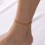Fashion Gold Metal Chain Layered Anklet