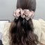 Fashion Black Bow Fabric Rhinestone Bow Hair Clip