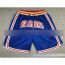 Fashion 76ers City Polyester Print Lace-up Basketball Shorts