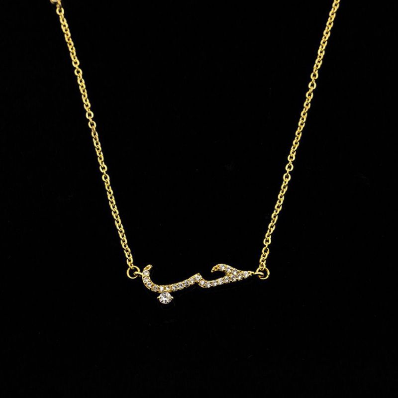 Fashion Gold Copper And Zirconia Geometric Necklace