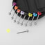 Fashion Mix 9 Colors (2 Pairs) Acrylic Dice Piercing Tongue Nail Set